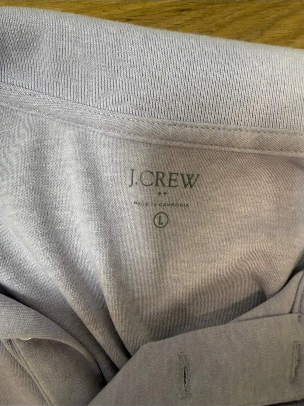 J. Crew Lavender Short Sleeve Polo